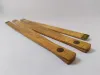 French Folding Meter Ruler wood and brass Carpenter's 3