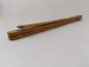 French Folding Meter Ruler wood and brass Carpenter's 8