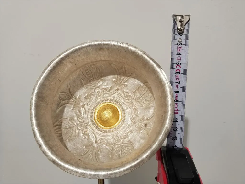 Greek Silver Libation Bowl Phiale with Floral Motifs 6