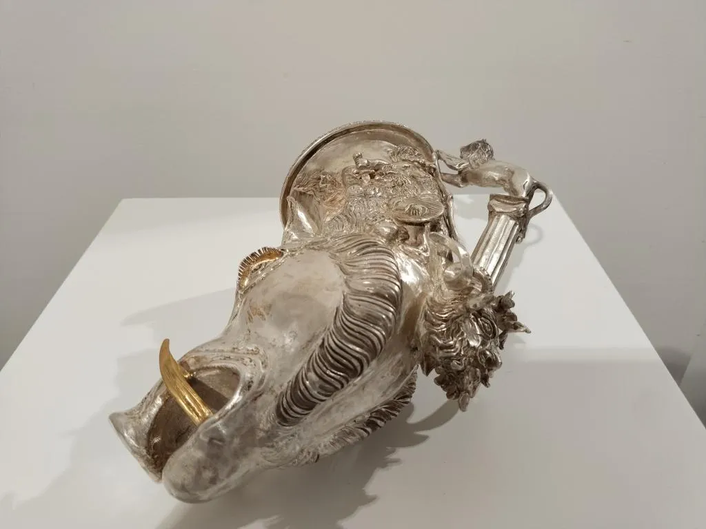 Greek Silver Rhyton with Boar Protome 10