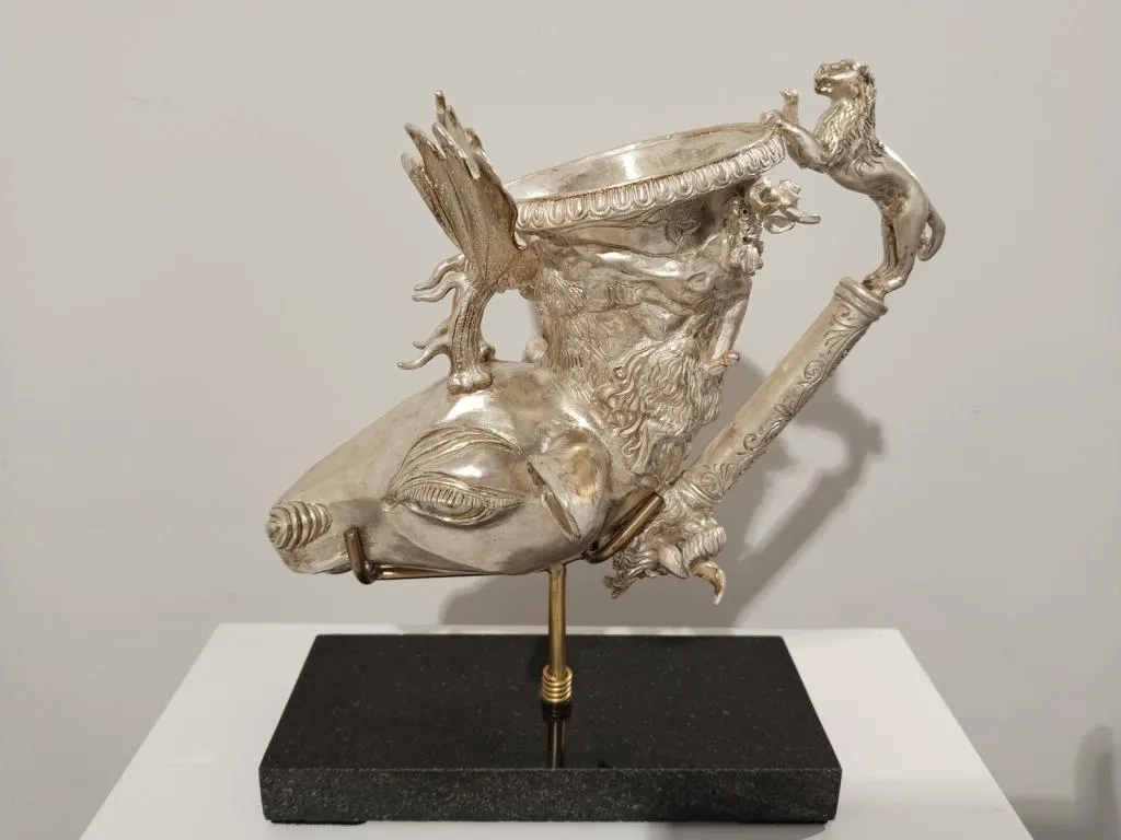 Greek Silver Rhyton with Stag Head 5