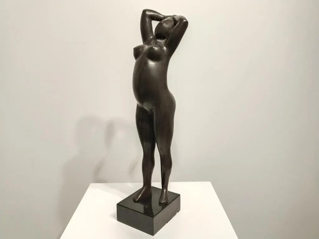 Gymnast II Bronze Sculpture by Margarita Pueva 4