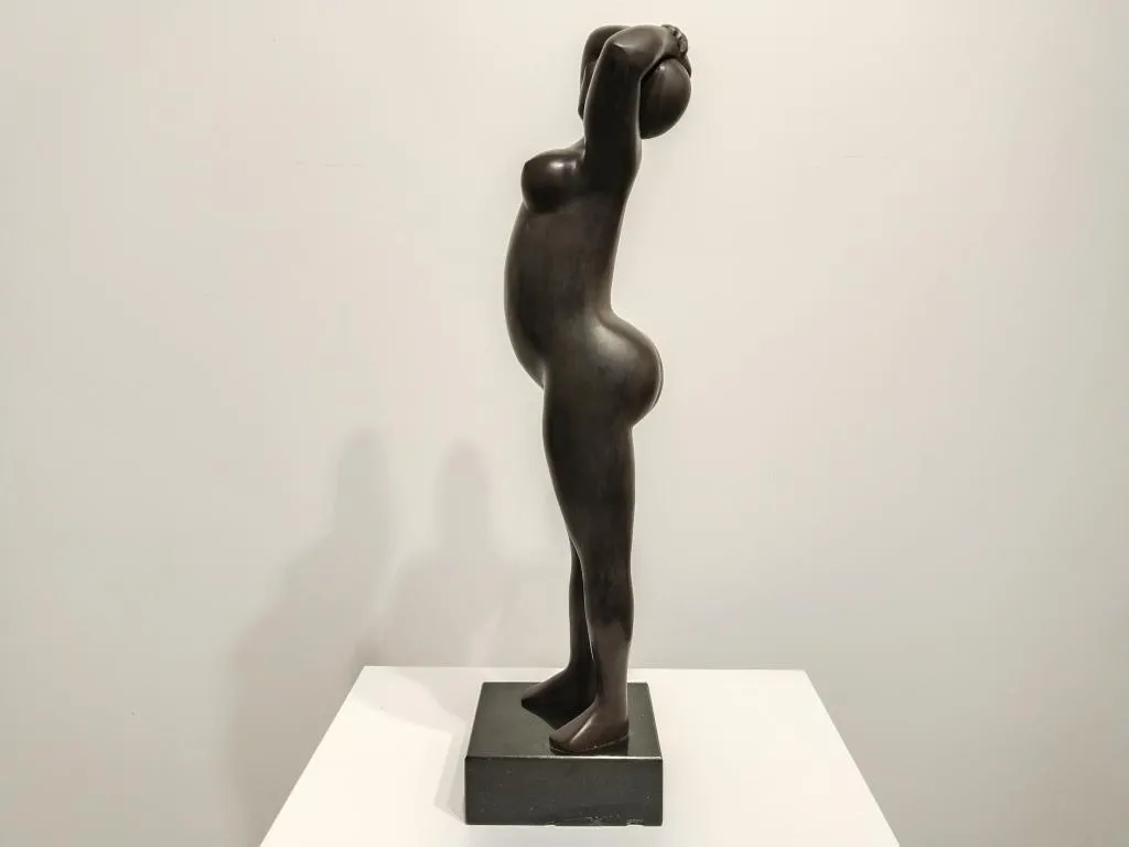 Gymnast II Bronze Sculpture by Margarita Pueva 5