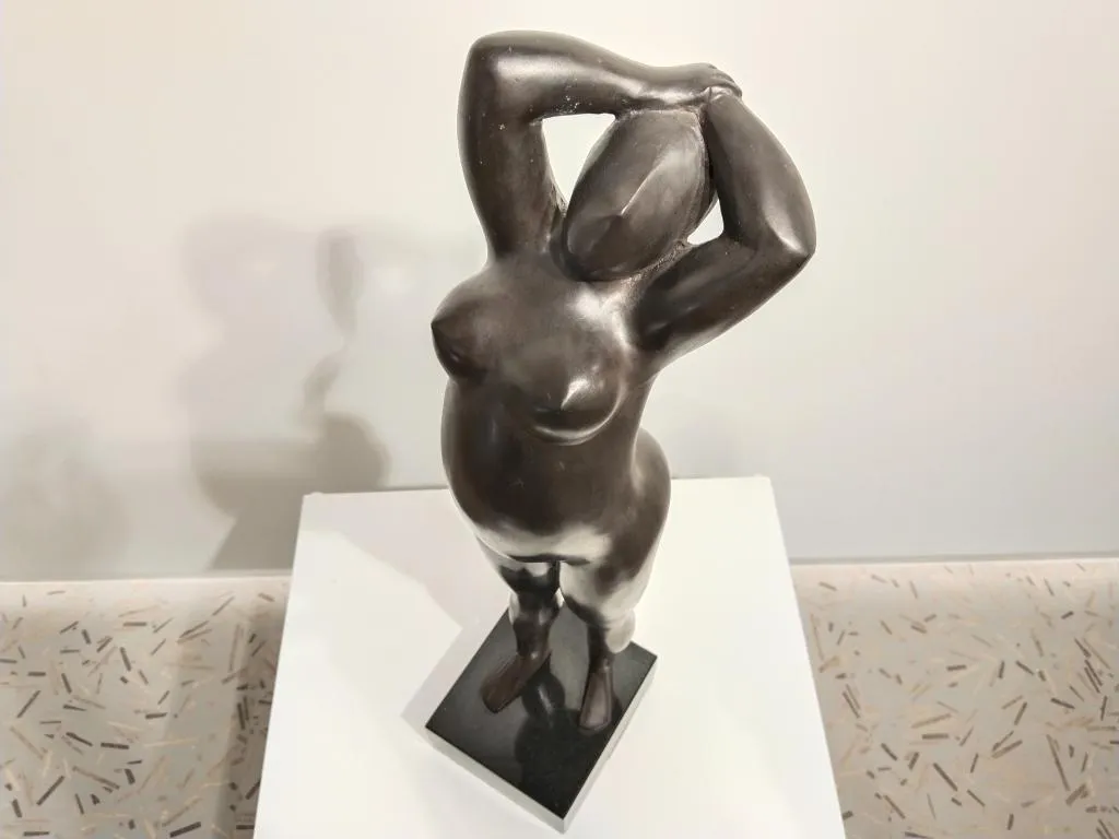 Gymnast II Bronze Sculpture by Margarita Pueva 9