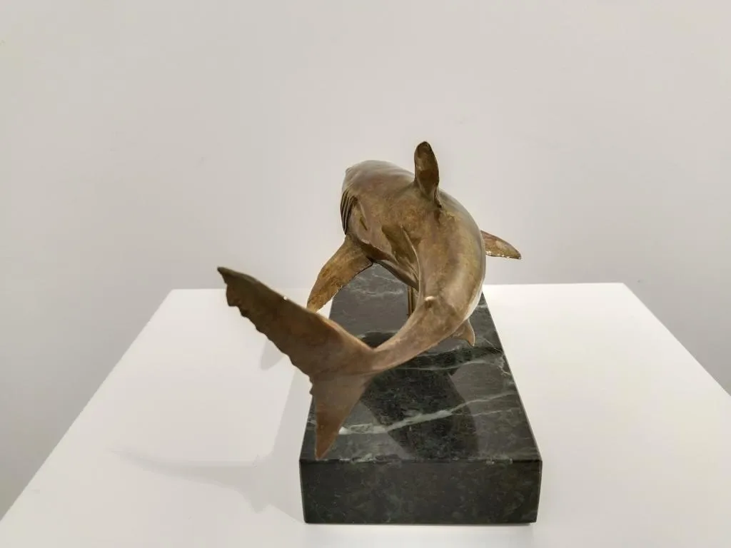 Hai Skulptur Bronze 1