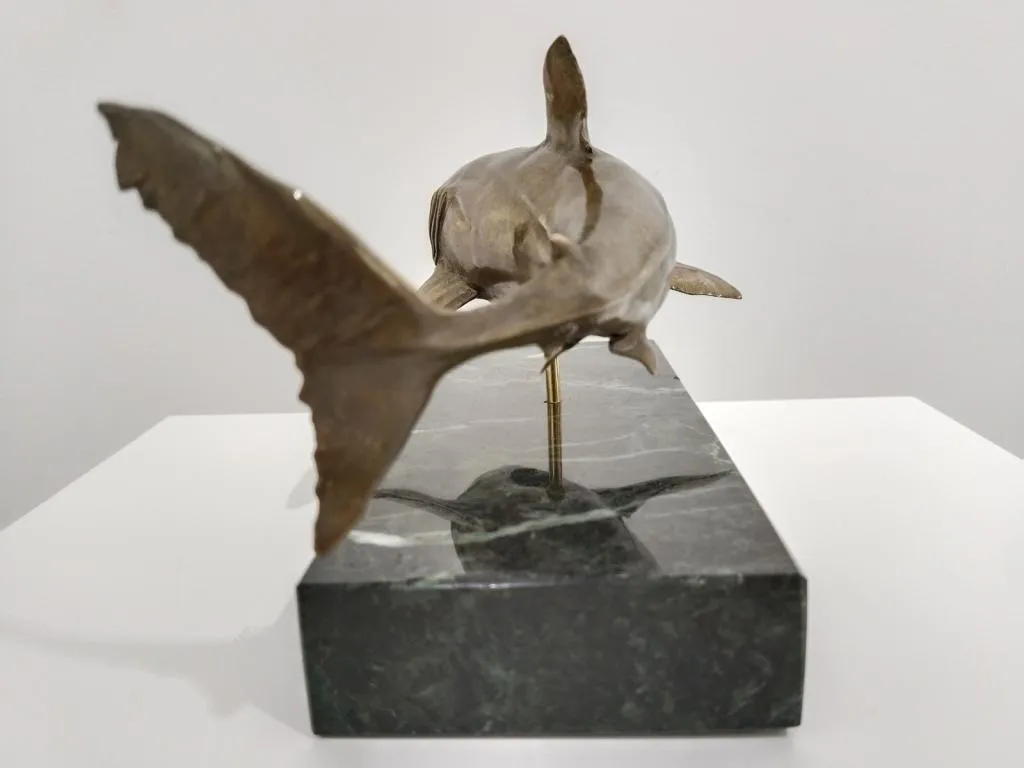 Hai Skulptur Bronze 8