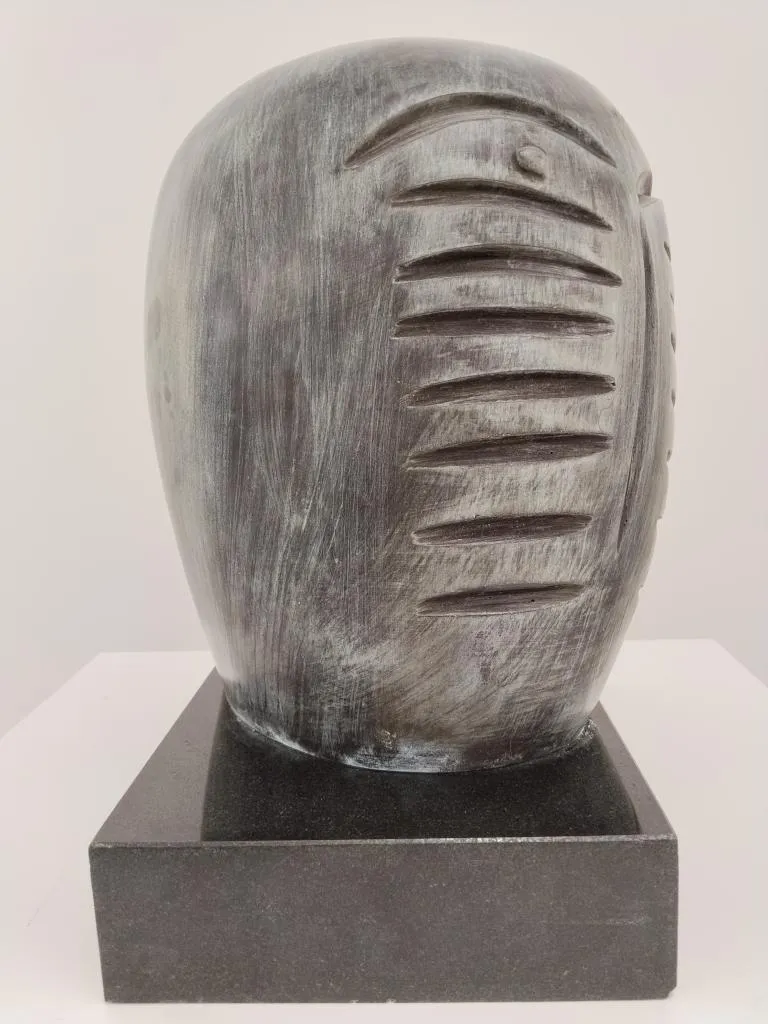 Kolio Karamfilov Bronze Modern Art Head Sculpture 4
