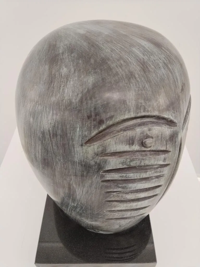Kolio Karamfilov Bronze Modern Art Head Sculpture 7