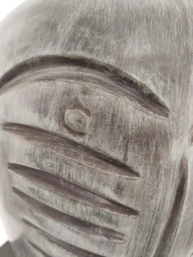 Kolio Karamfilov Bronze Modern Art Head Sculpture 8