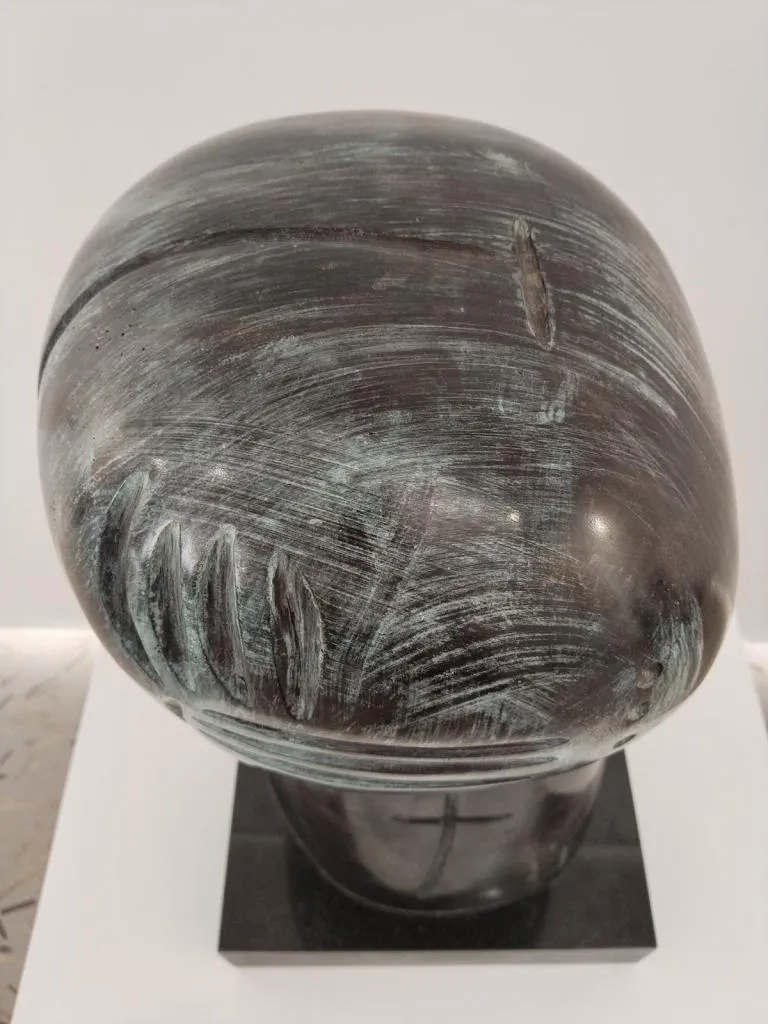 Kolio Karamfilov Kopf Bronze Skulptur 6