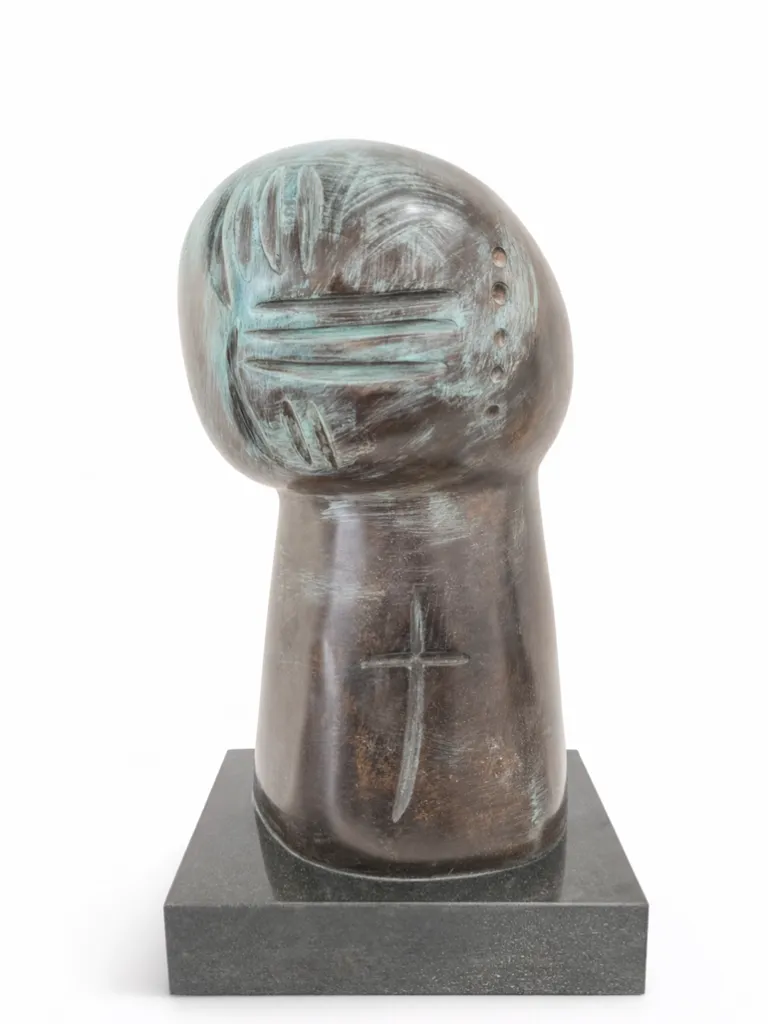Kolio Karamfilov Kopf Bronze Skulptur
