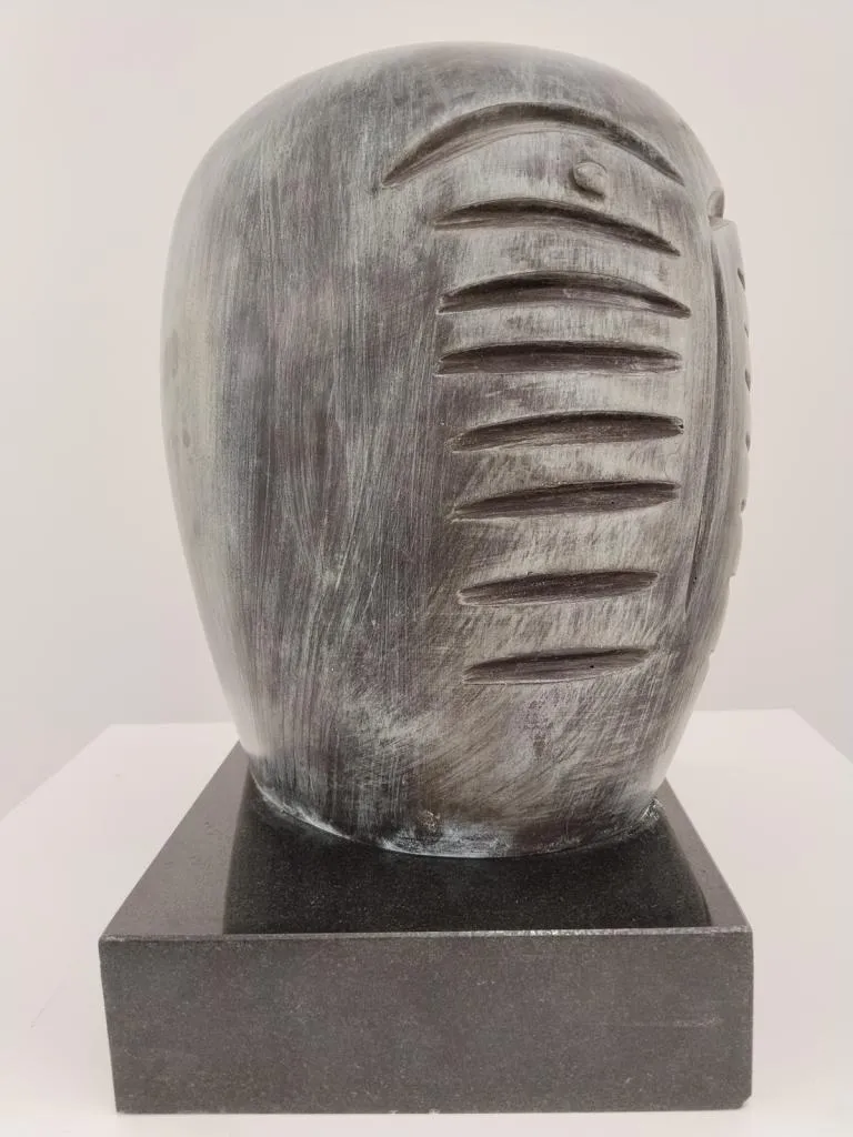 Kolio Karamfilov Moderne Kunst Kopf Bronze Skulptur 4