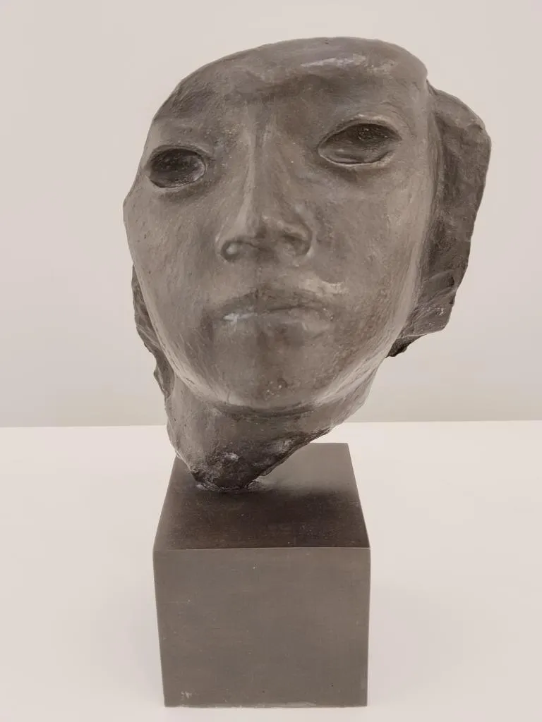 Ljubomir Daltschew Bronze Skulptur Maske 1