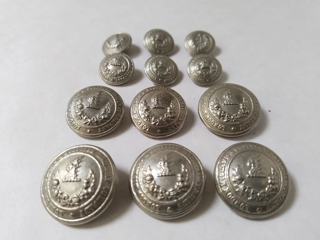 London Midland And Scottish LMS Railway Company Buttons 6 1