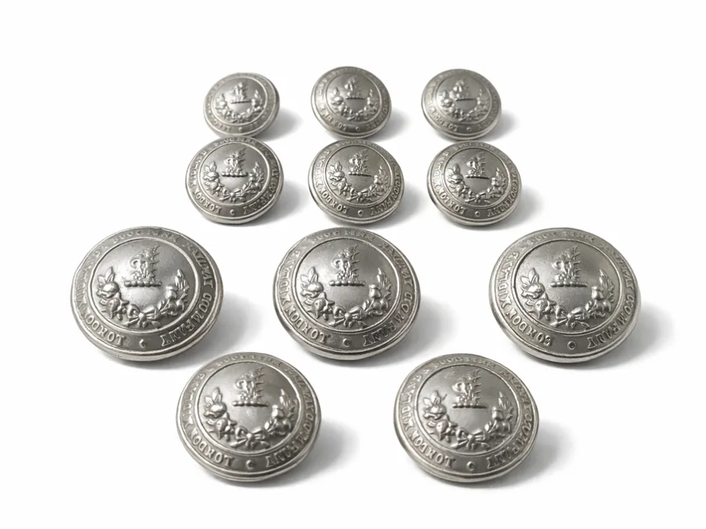 London Midland And Scottish LMS Railway Company Buttons 6 Large 23mm And 6 Small 17mm British Railwayana Vintage Pre 1948