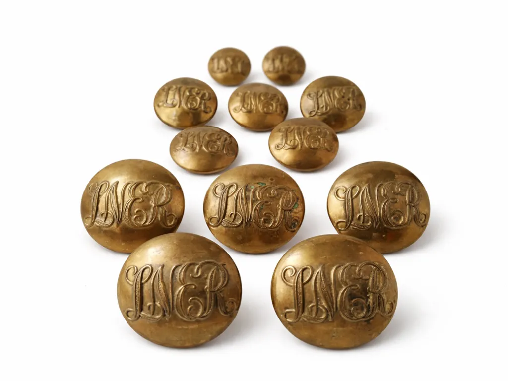 London&North Eastern Railway LNER Brass Transport Uniform Buttons
