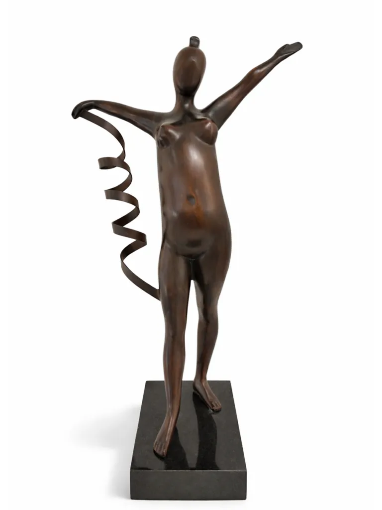 Margarita Pueva Kunstturnen III Bronze Skulptur