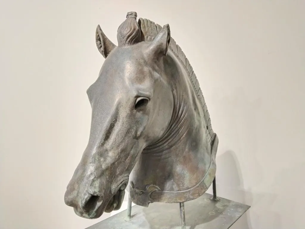 Medici Riccardi Horse Head Grünspan Bronze Guss Replik 1