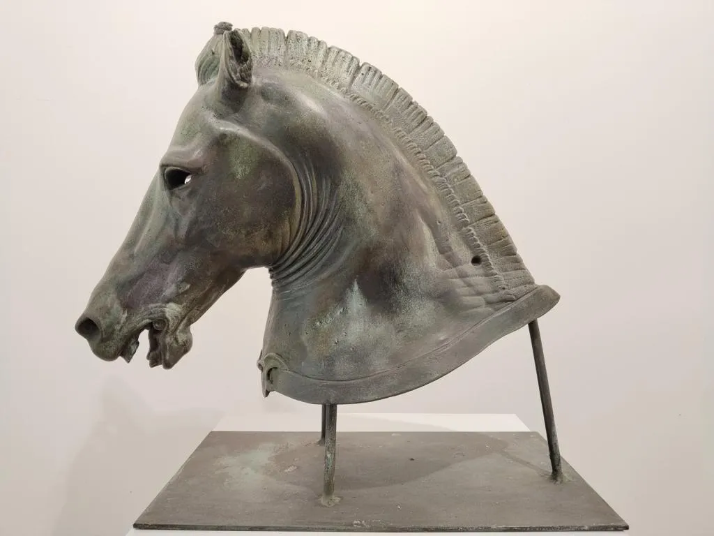 Medici Riccardi Horse Head Verdigris Cast Bronze Copy 1