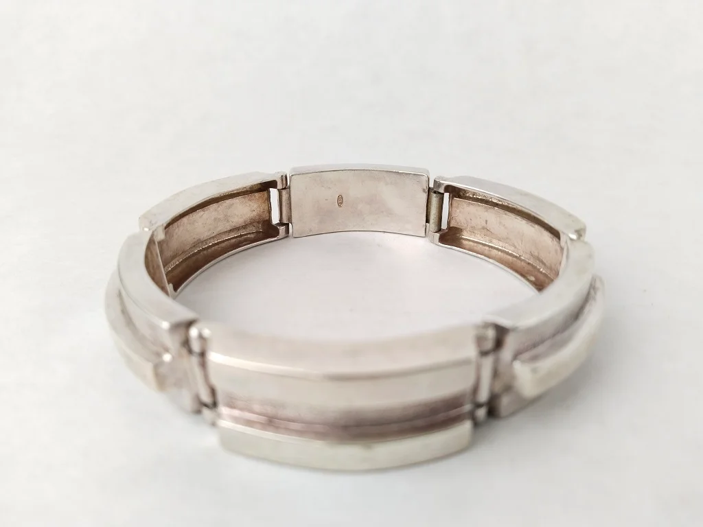 Men's Silver Bracelet Crafted By A Member Of The National 9