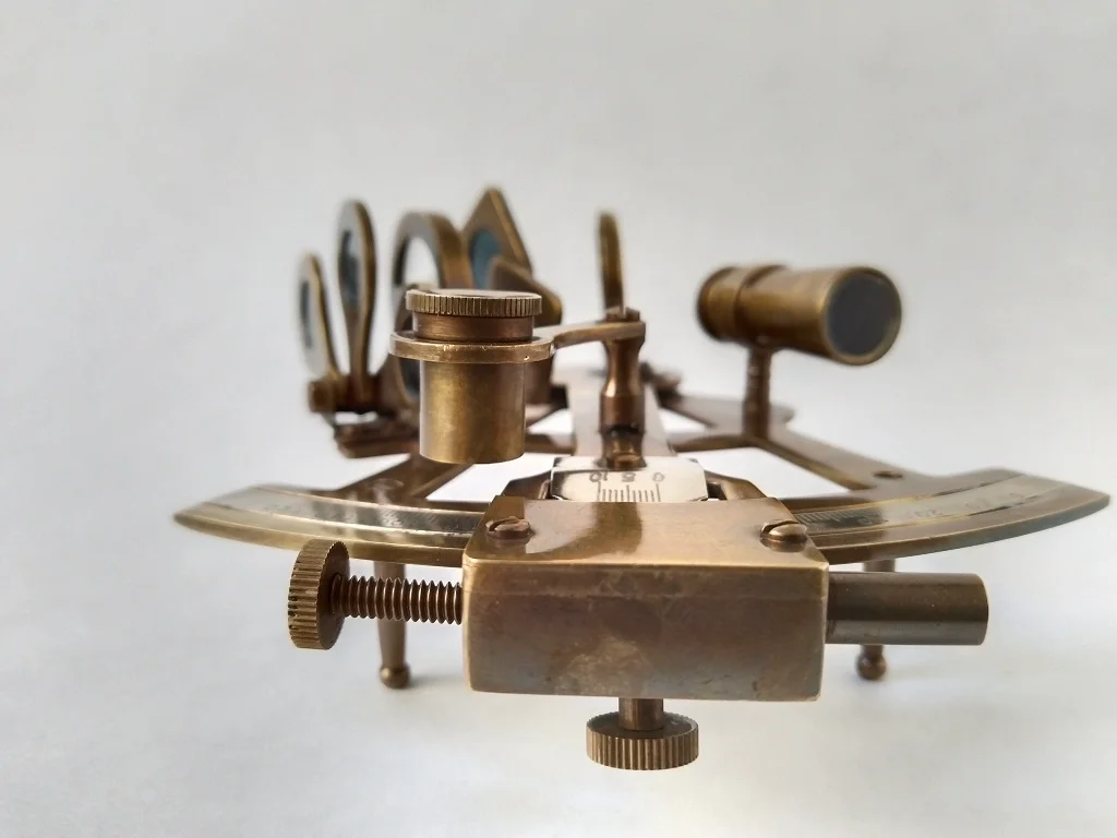 Messing Nautisch Sextant Navigationsinstrument der Seefahrt 4