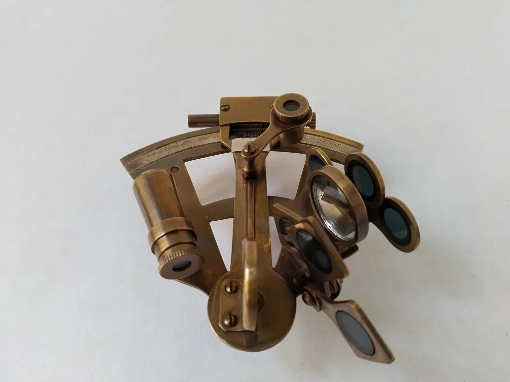 Messing Nautisch Sextant Navigationsinstrument der Seefahrt 9