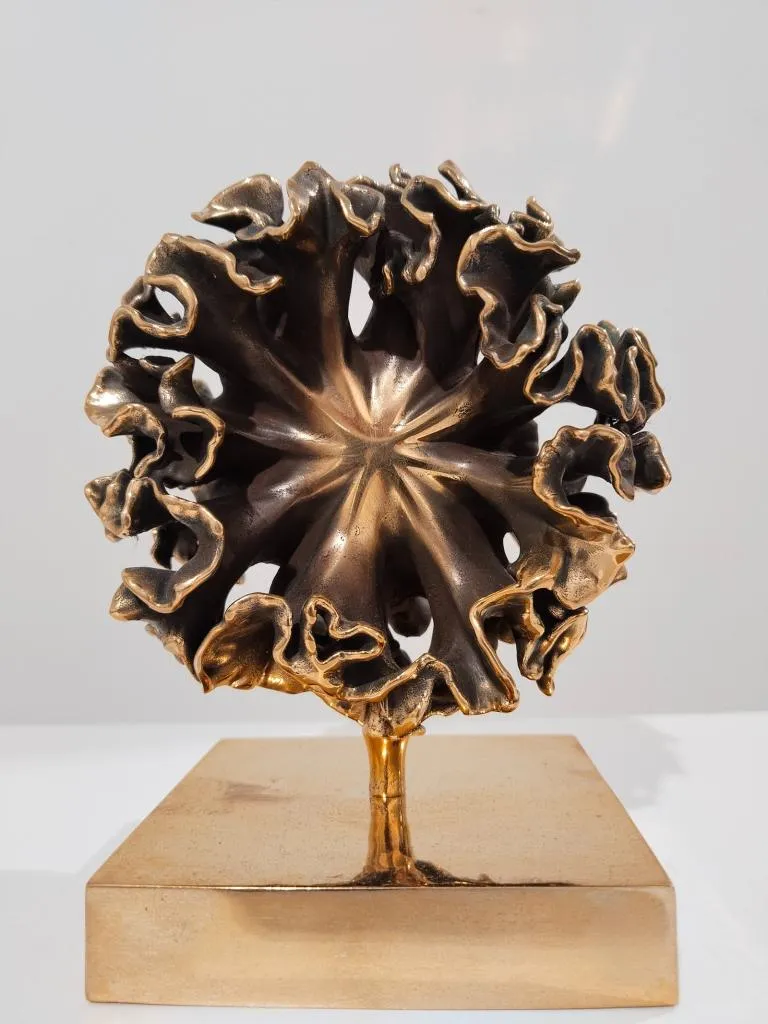 Moderne Bronze Skulptur Organische Geometrie I 1