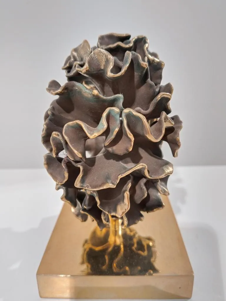 Moderne Bronze Skulptur Organische Geometrie I 5