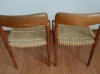 Niels Otto Möller Stuhl Modell 75 1950er 2er Set 5