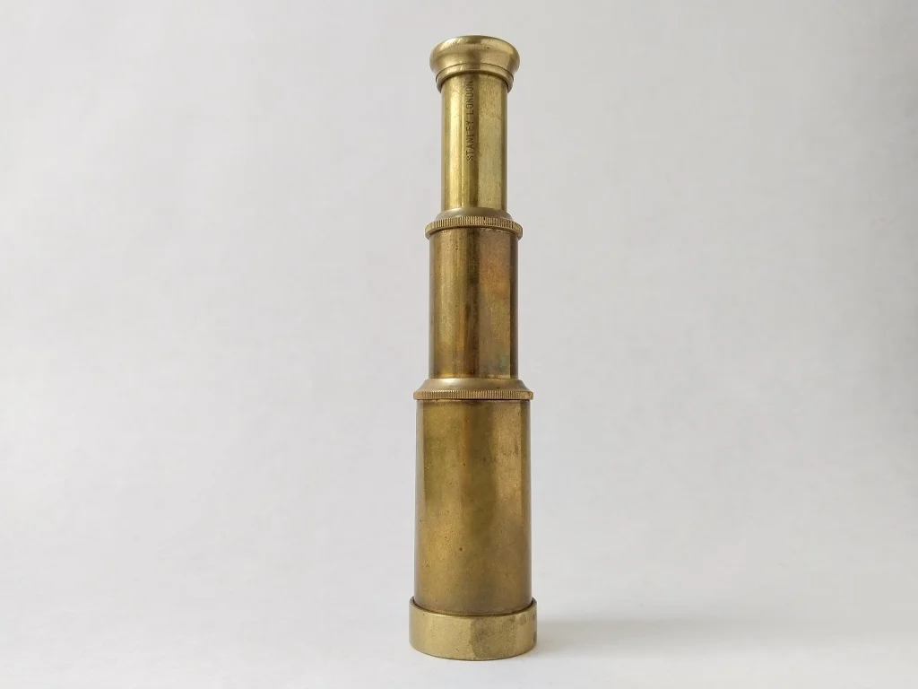 Old Brass Telescope Stanley London Antique 1890s 1