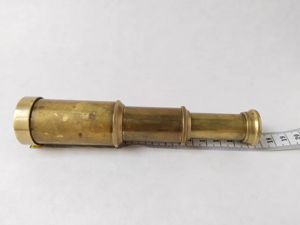 Old Brass Telescope Stanley London Antique 1890s 12