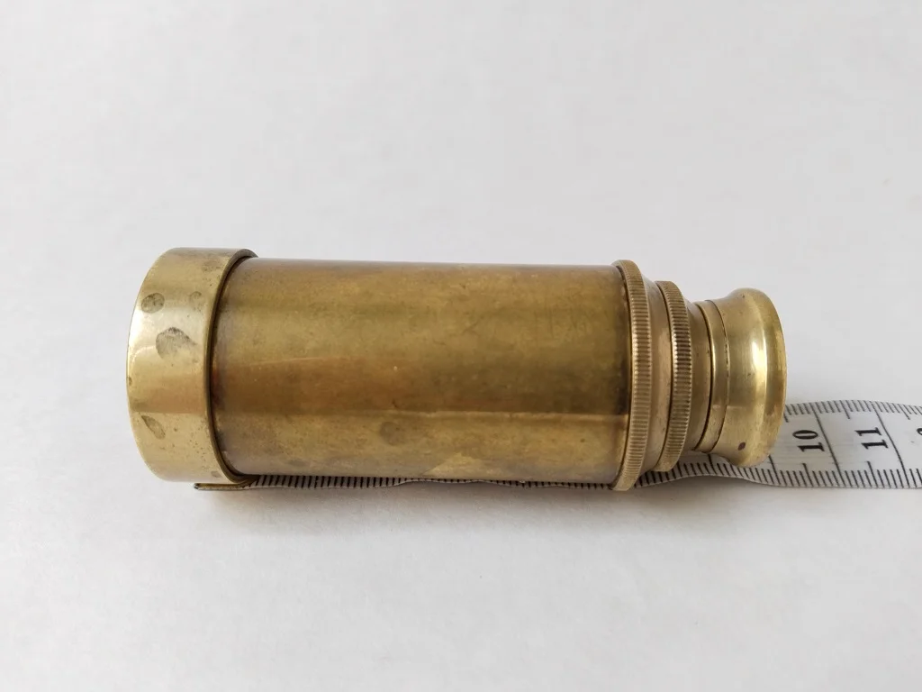 Old Brass Telescope Stanley London Antique 1890s 13