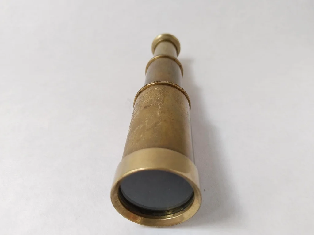 Old Brass Telescope Stanley London Antique 1890s 3