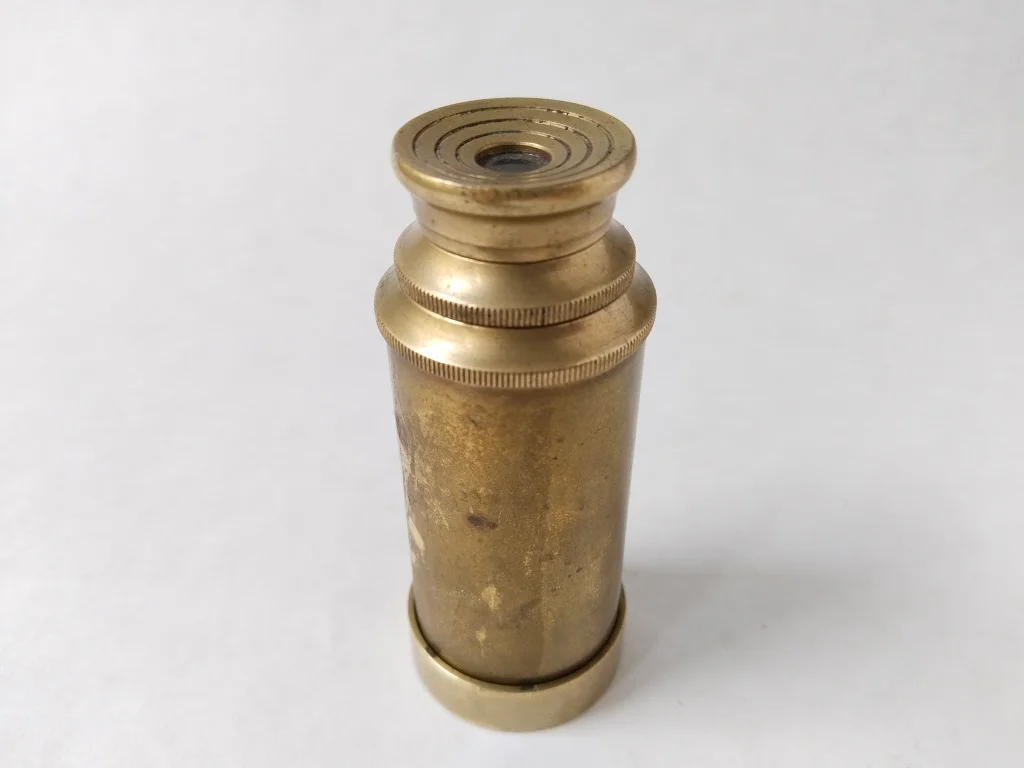 Old Brass Telescope Stanley London Antique 1890s 9