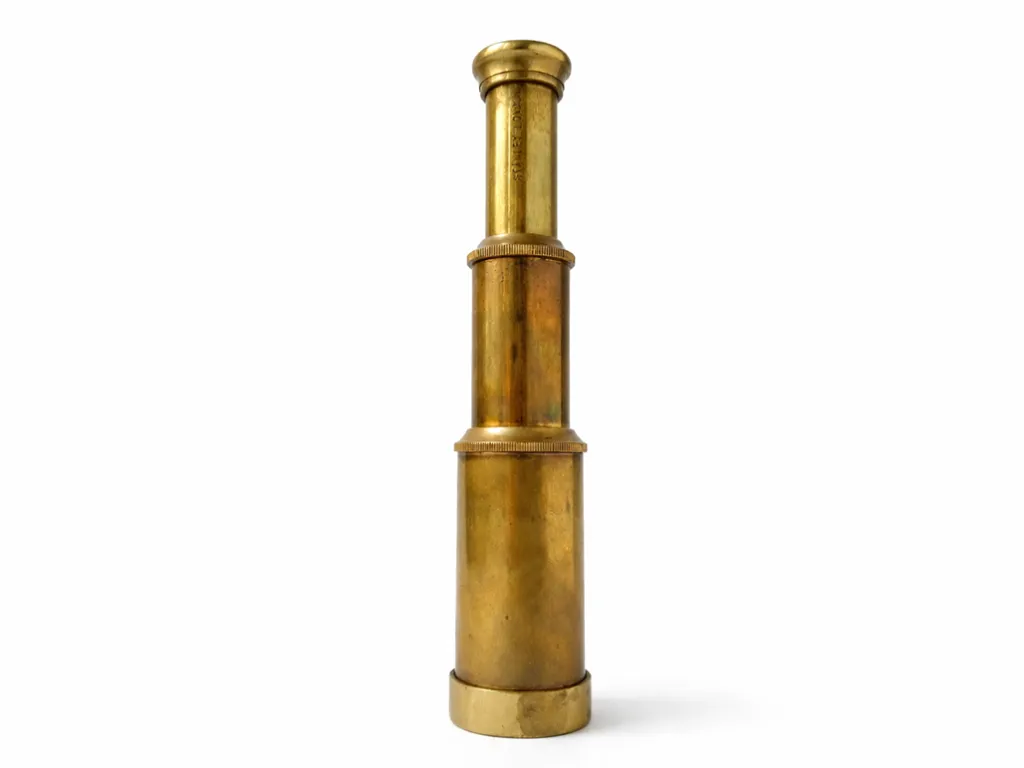 Old Brass Telescope Stanley London Antique 1890s