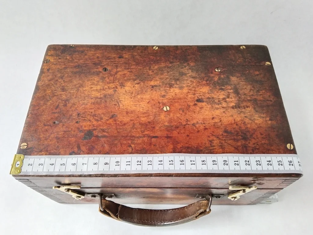 Old Brass Theodolite Stanley London Mahogany Cased Antique 31