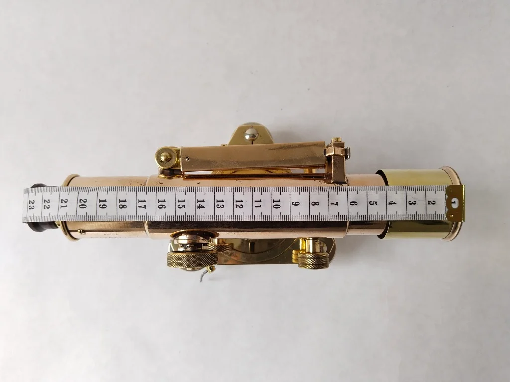 Old Brass Theodolite Stanley London Mahogany Cased Antique 32