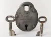 Old Yale Padlock With Two Keys Vintage Circa 1930 1