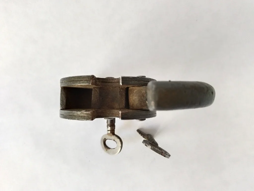 Old Yale Padlock With Two Keys Vintage Circa 1930 3
