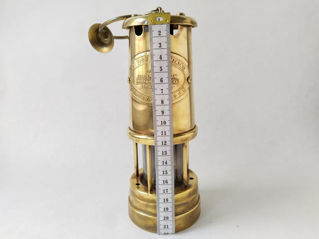 Paraffin Lamp British Coal Miners Company Wales UK Aberaman 12