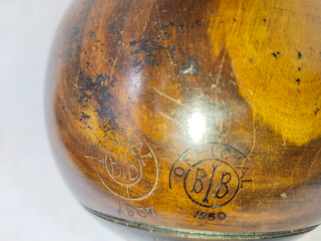 Percy Baker's 1950 Pair of English EJ Riley Lignum Vitae 14