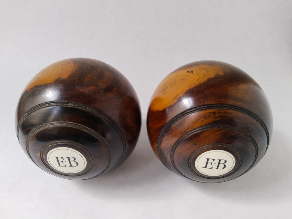 Percy Baker's 1950 Pair of English EJ Riley Lignum Vitae 17