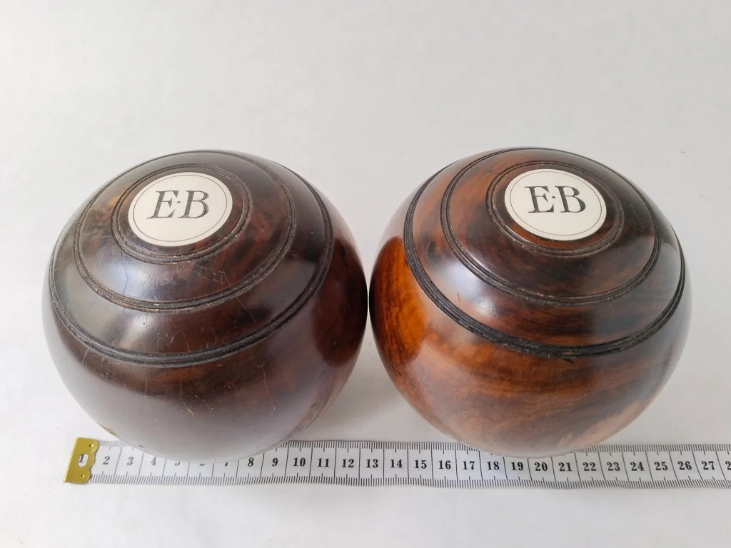 Percy Baker's 1950 Pair of English EJ Riley Lignum Vitae 18