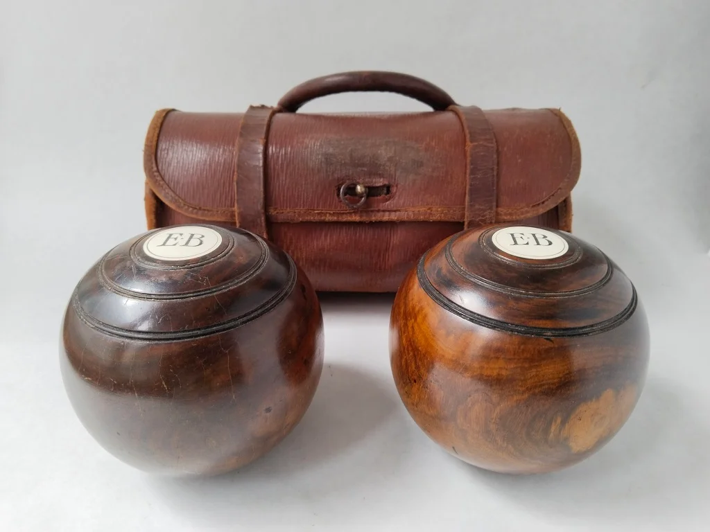 Percy Baker's 1950 Pair of English EJ Riley Lignum Vitae 20