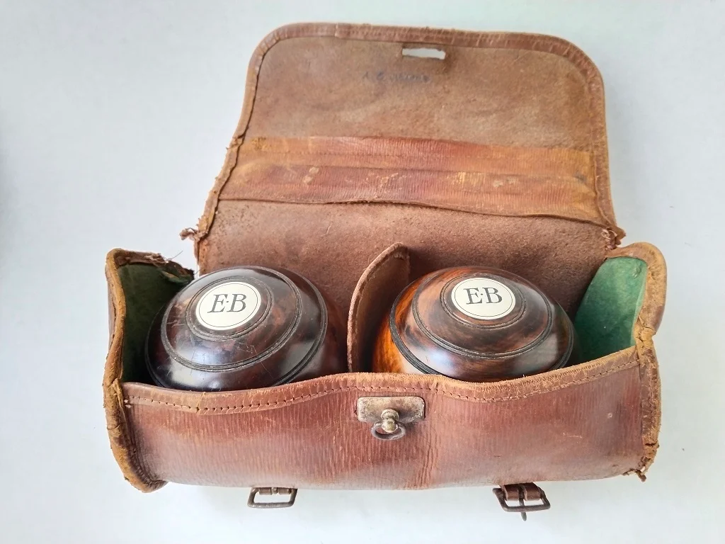 Percy Baker's 1950 Pair of English EJ Riley Lignum Vitae 31