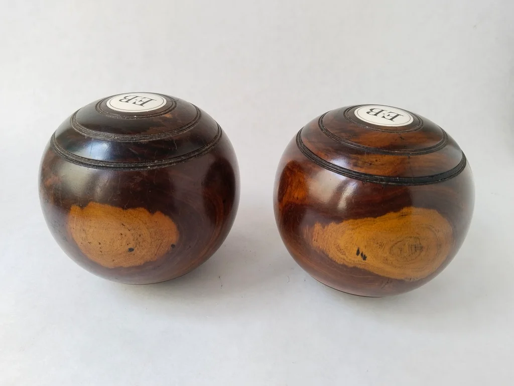 Percy Baker's 1950 Pair of English EJ Riley Lignum Vitae 5