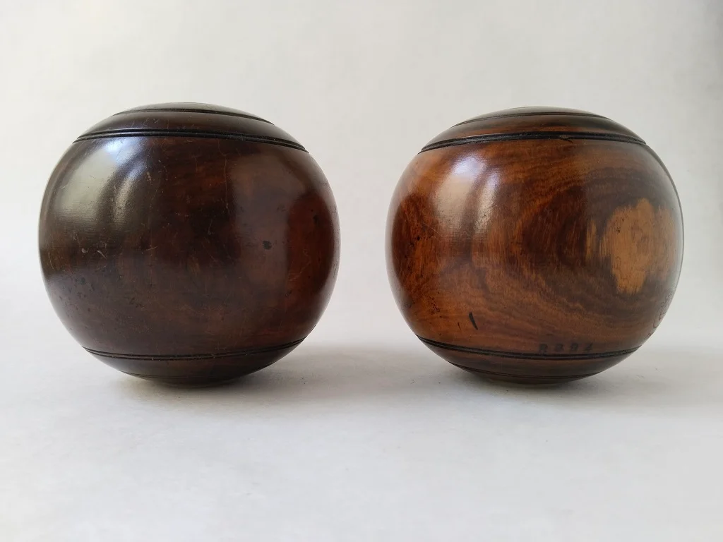 Percy Baker's 1950 Pair of English EJ Riley Lignum Vitae 7