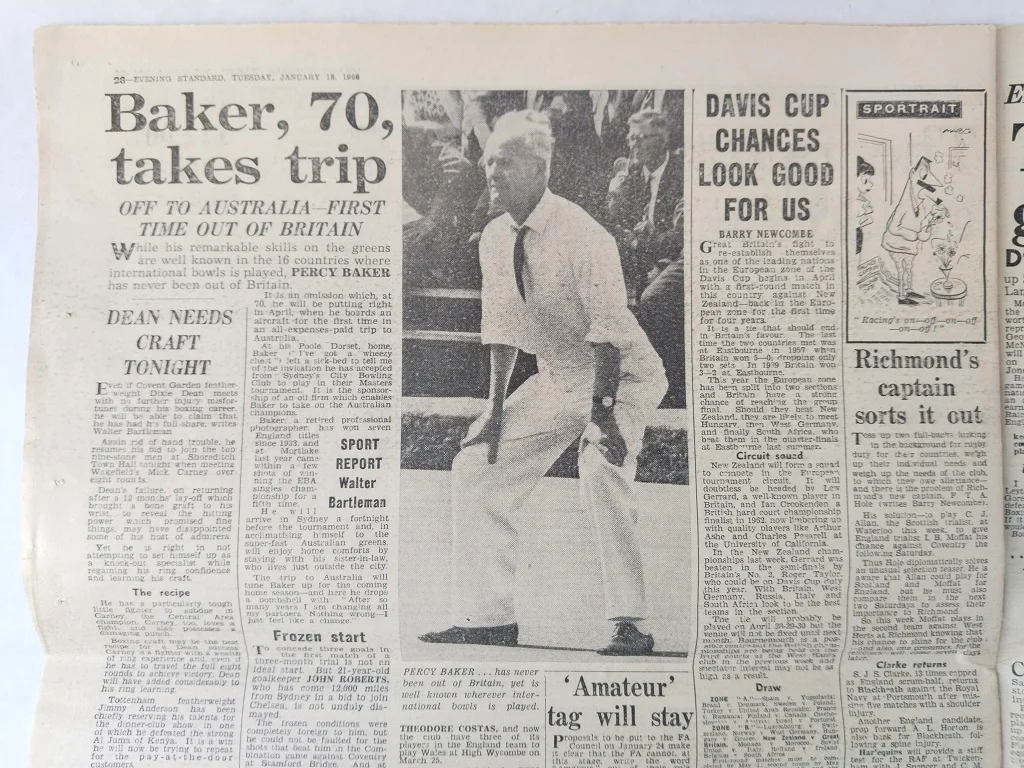 Percy Bakers 1950er Paar englischer EJ Riley Lignum Vitae 2