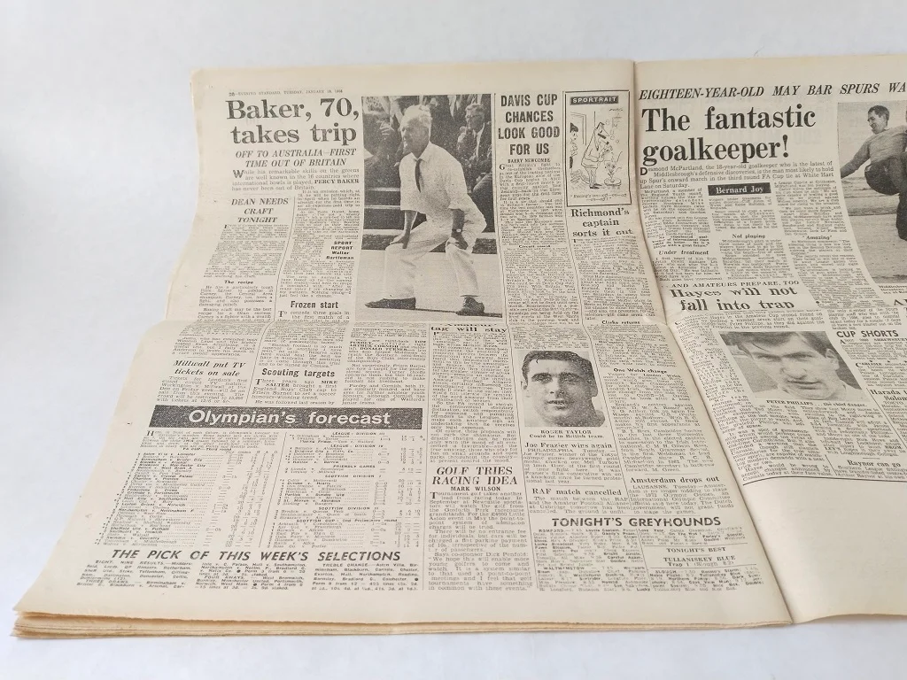 Percy Bakers 1950er Paar englischer EJ Riley Lignum Vitae 44