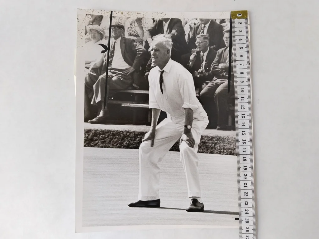 Percy Bakers 1950er Paar englischer EJ Riley Lignum Vitae 46